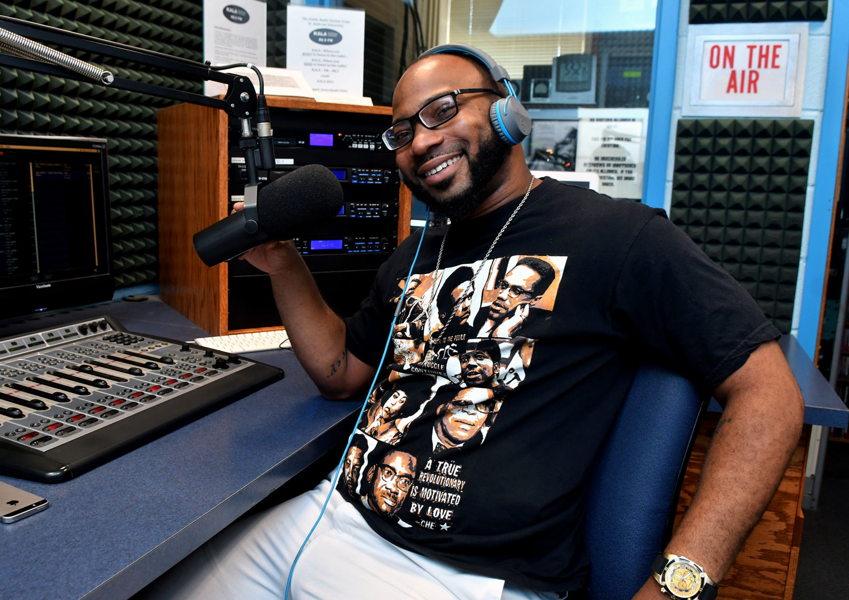 KALA radio DJ Aaron Shivers of East Moline.